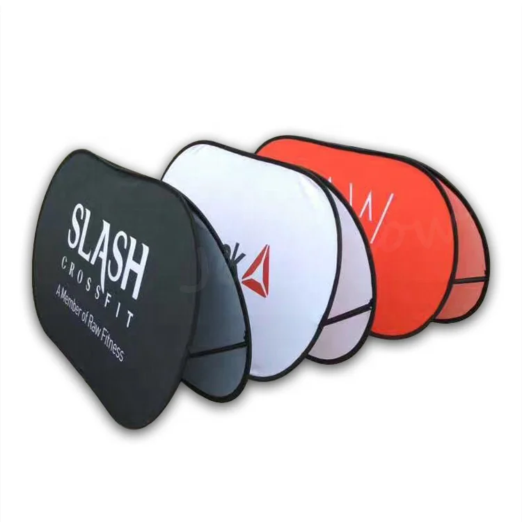 Outdoor Advertising Promotional Event Double Sided Polyester Fabric Print Folding Horizontal Pop Up A Frame Banner