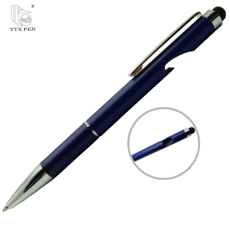 Stainless Steel Beer Bottle Opener Ball Pen Wine Bottle Opener Pen