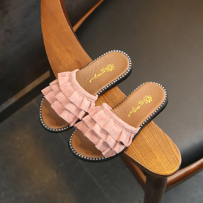 
KS0550 Summer girls simple sliders sandals 