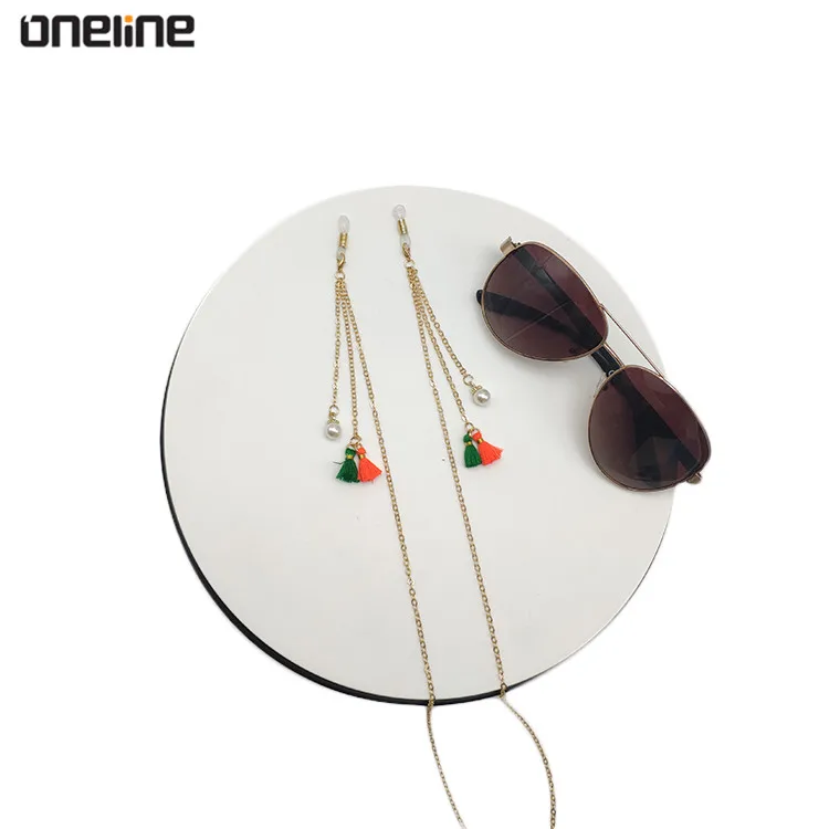 Metal & tassel Lanyard Necklace Sunglasses Spectacles Eyewear Chain Holder