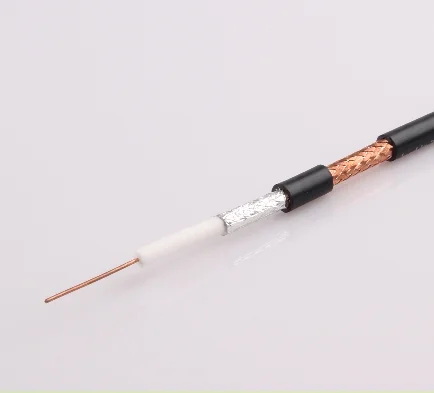 Coax Cable RG6 75 Ohm Digital Audio Video Satellite Dish TV Antenna Signal Distribution Double Shielded Coaxial Cable
