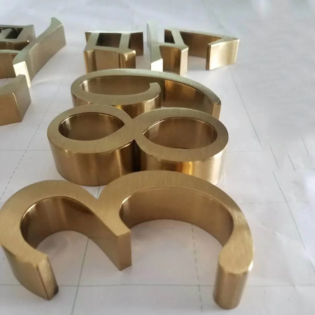 
Fashion designed brass vintage led channel letter 