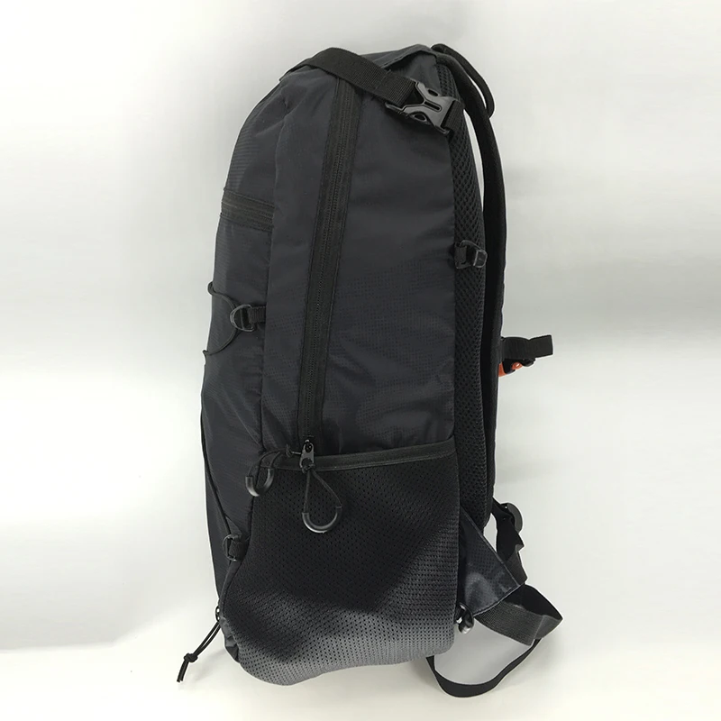 
Fitness compress waterproof folding travel nylon custom backpack with whistle 