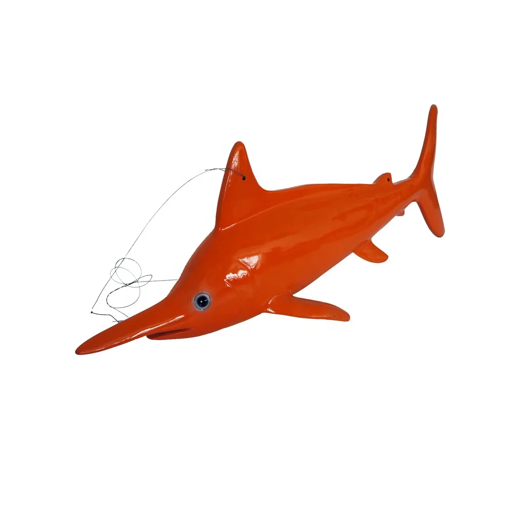 
Custom Fiberglass Hanging Animal Display Props Decoration Resin Finish 