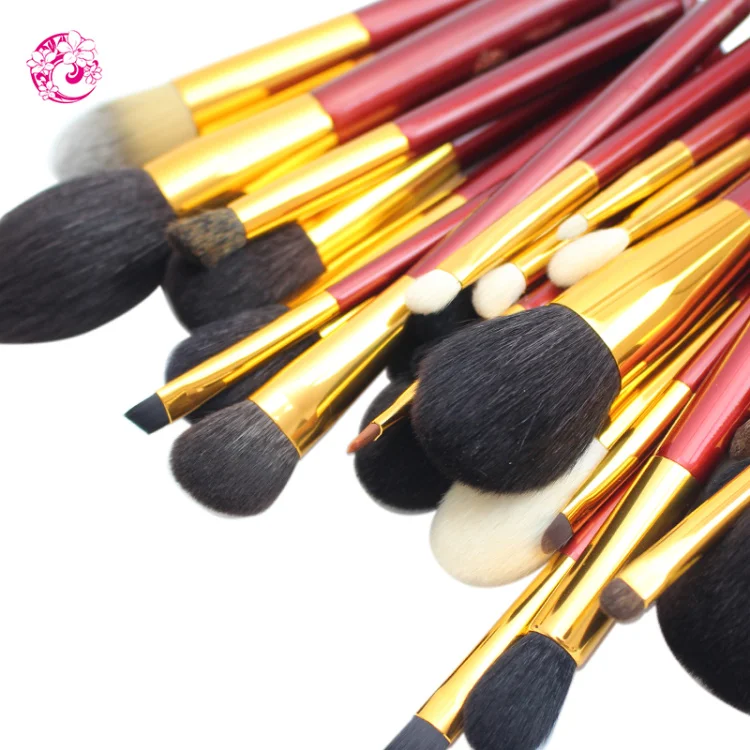 ENERGY Professional Cosmetic Brush Premium Handle Nylon hair brass Ferrule Makeup Brush set