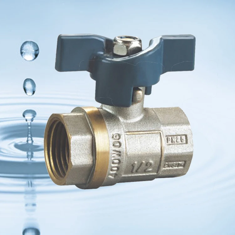 Низкосвинцовый латунный бронзовый шаровой клапан