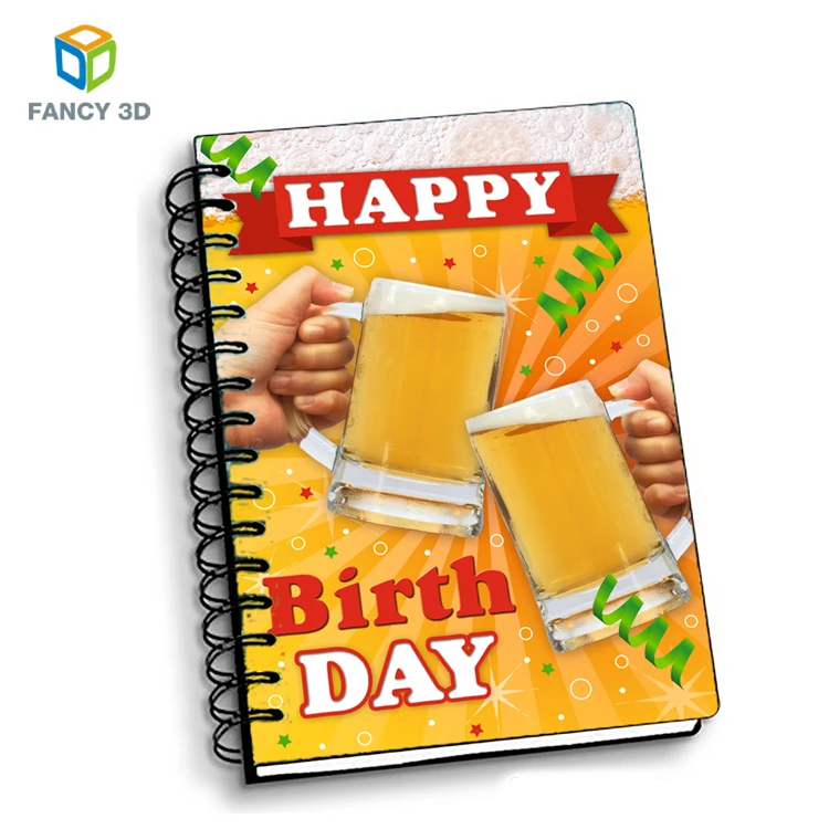 New Products Design Your Own Logo 3D Floral Paper Fabric Cover Notebook For Prize