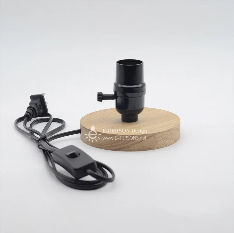 Wood sconce Fully Dimmable Table Desk Lamp with In-Line Switch Great Addition to Table, Desk and Bookshelf