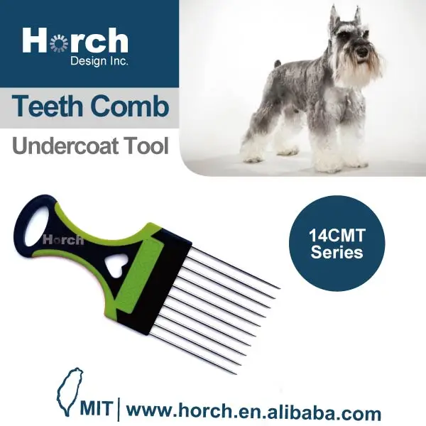 Hot Products 2020 Pet Tail Comb Metal Teeth Dog Hair Styling Brush