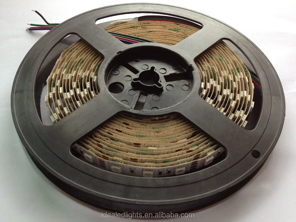 Hot selling 12V/24V SMD 5050 60 leds per meter RGB Flexible LED Strip Light with 3 years warranty