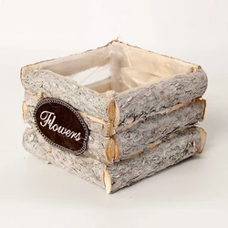 Delicate Small Wooden Flower Pot