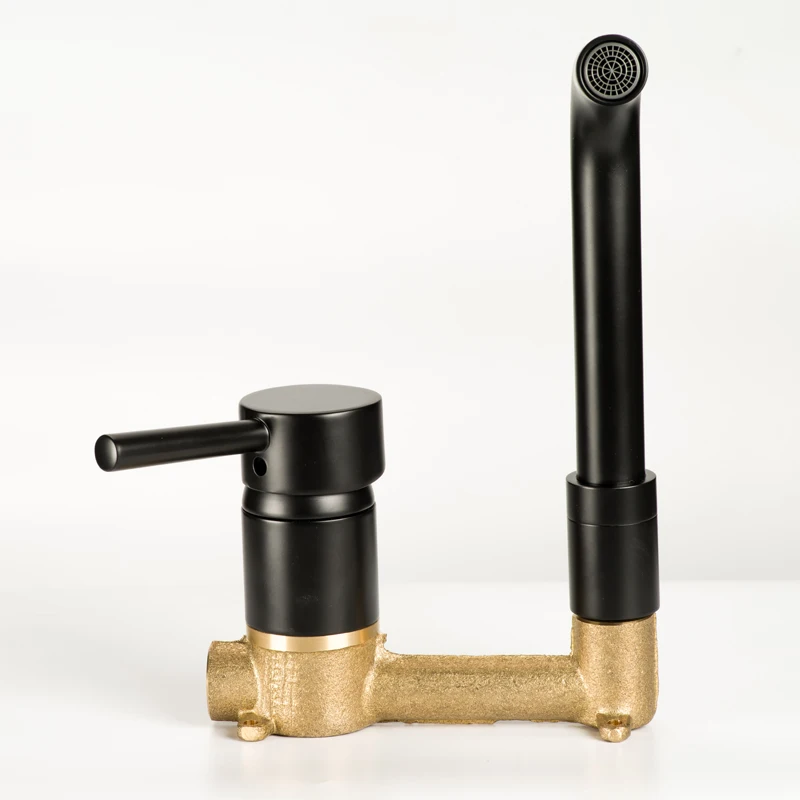 SM23078 New Modern Style Black Brass bath wash hand basin sink mixer tap shower faucet