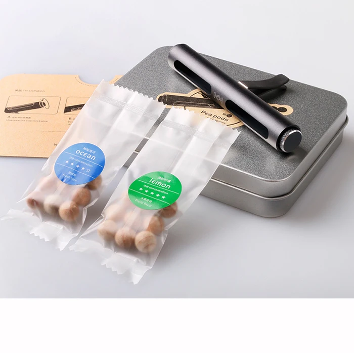 
New Arrival Customized Car Vent Fragrance Diffuser, Car Essential Oil Perfume Clip with Wood Beads 