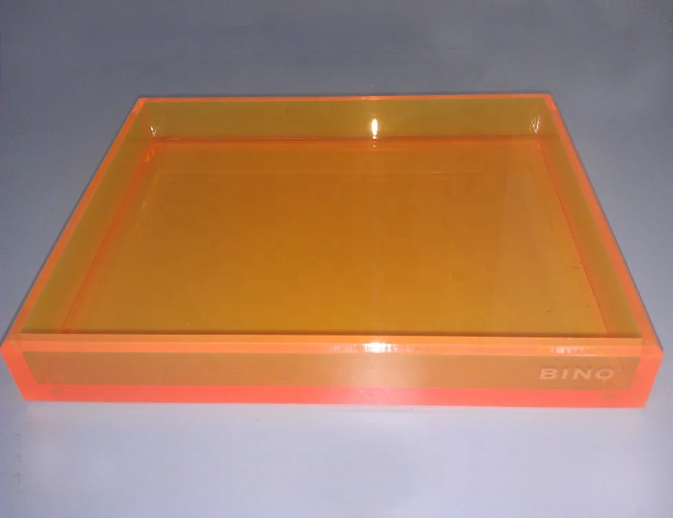 Factory custom clear acrylic jewelry serving tray  high quality acrylic item display tray