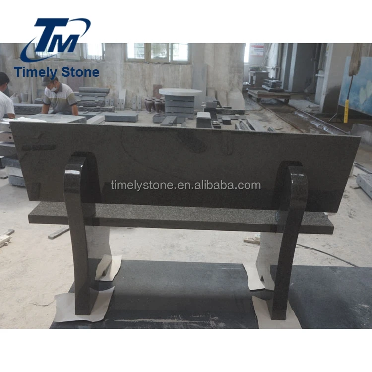 
Natural Blue granite garden stone bench 
