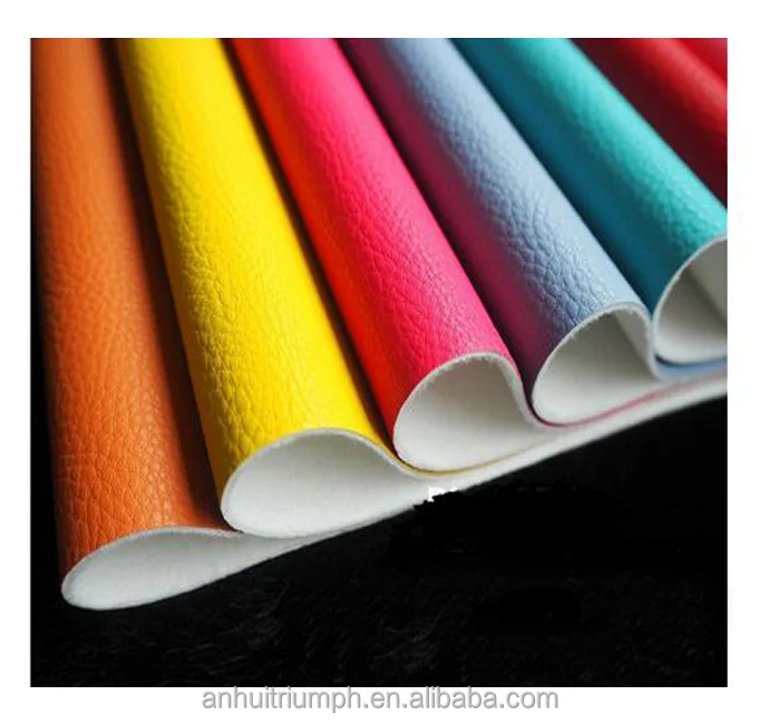 High quality artificial litchi grain PU leather for home textile