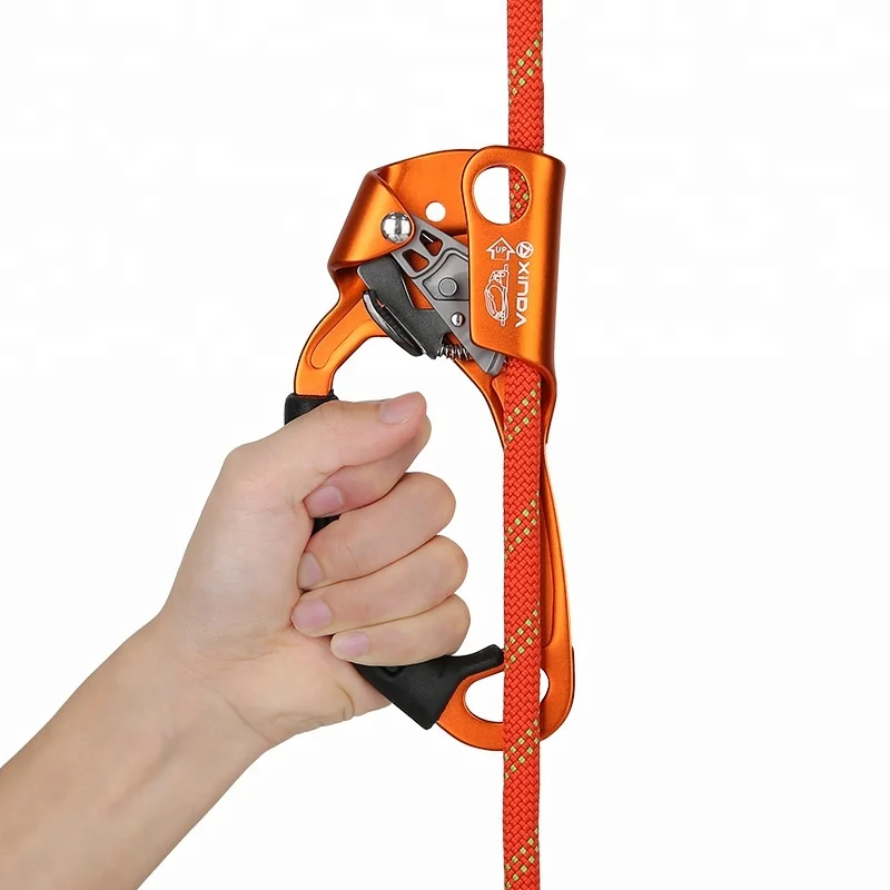 XINDA 7075 aircraft grade aluminum  left hand ascender for climbing rappelling rescue