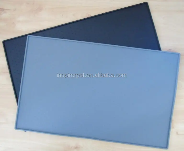 Waterproof Anti Slip Non Skid Food Water Silicone Pet Cat Dog Feeding Mats for Dog Cat Bowl