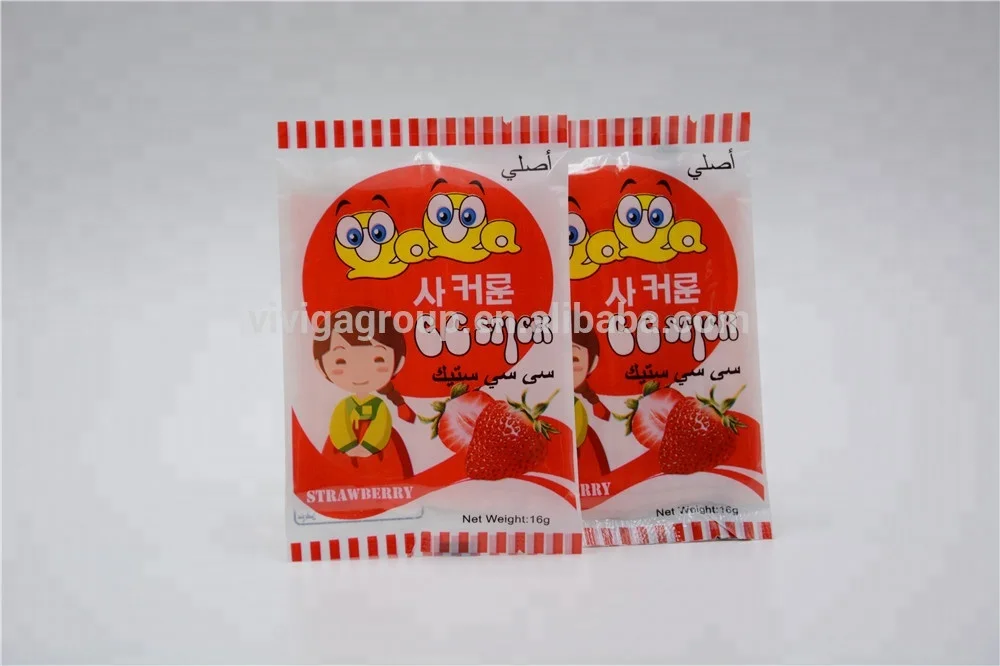 
high quality 16g strawverry flavor cc stick candy for sale 