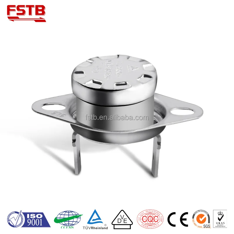 KSD301 термоэлектрический Железный температурный предохранитель термостат 250 В/10 А в Китае