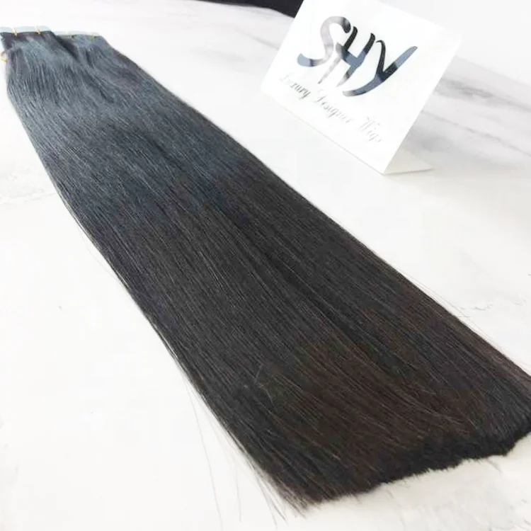 Wavy Highlight Tape Hair Extensions Indian