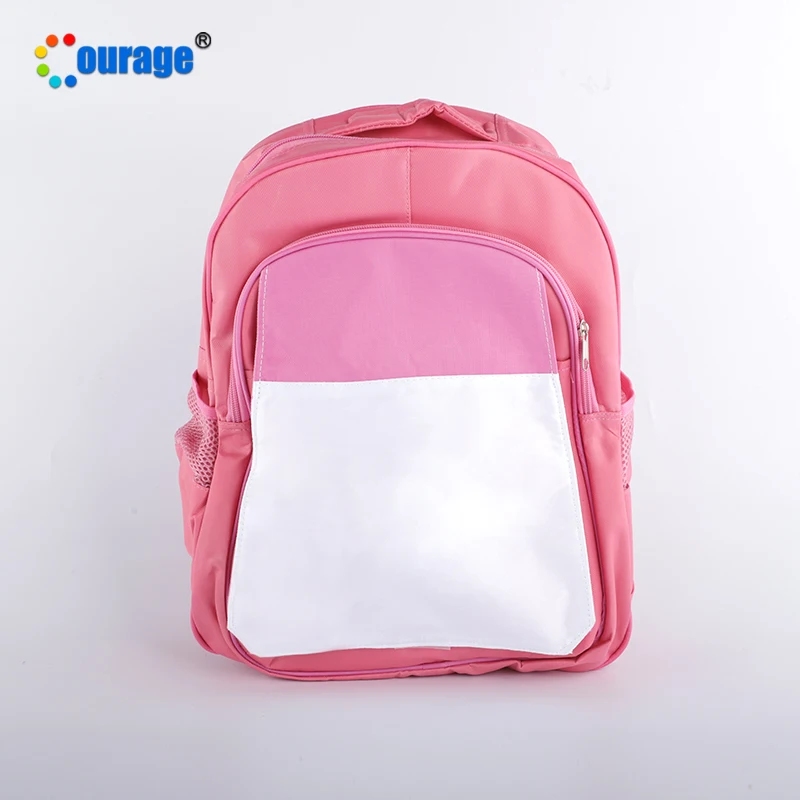 Sublimation use canvas polyester nylon students backpack student schoolbag