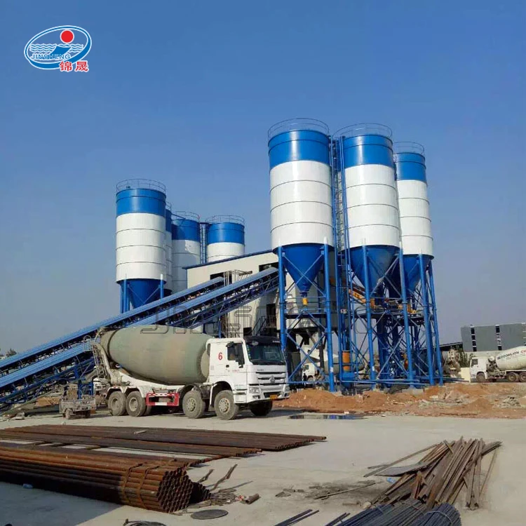 Large hzs120 sicoma simen beton concrete batching plant