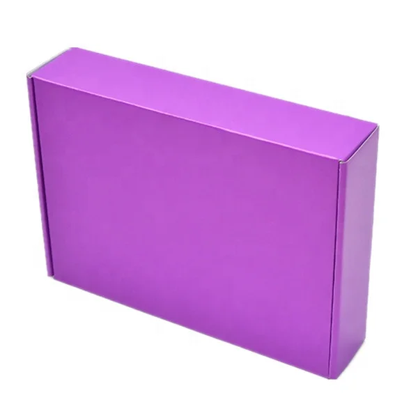Роскошные Пользовательские логотип печатных складной фиолетовый дефицит OEM dvd картона mailer box Жесткий бумага коробка упаковка Гофрированная коробка