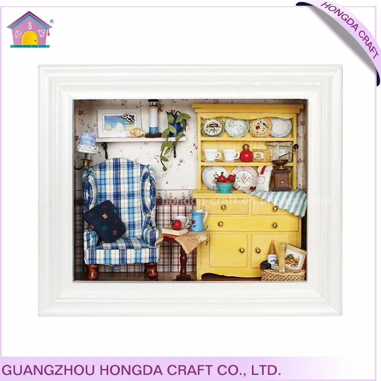 Simulation Furniture Diy Miniature Doll House Wooden House Miniature Wood Crafts Houses Diy Wooden Dollhouse Miniature