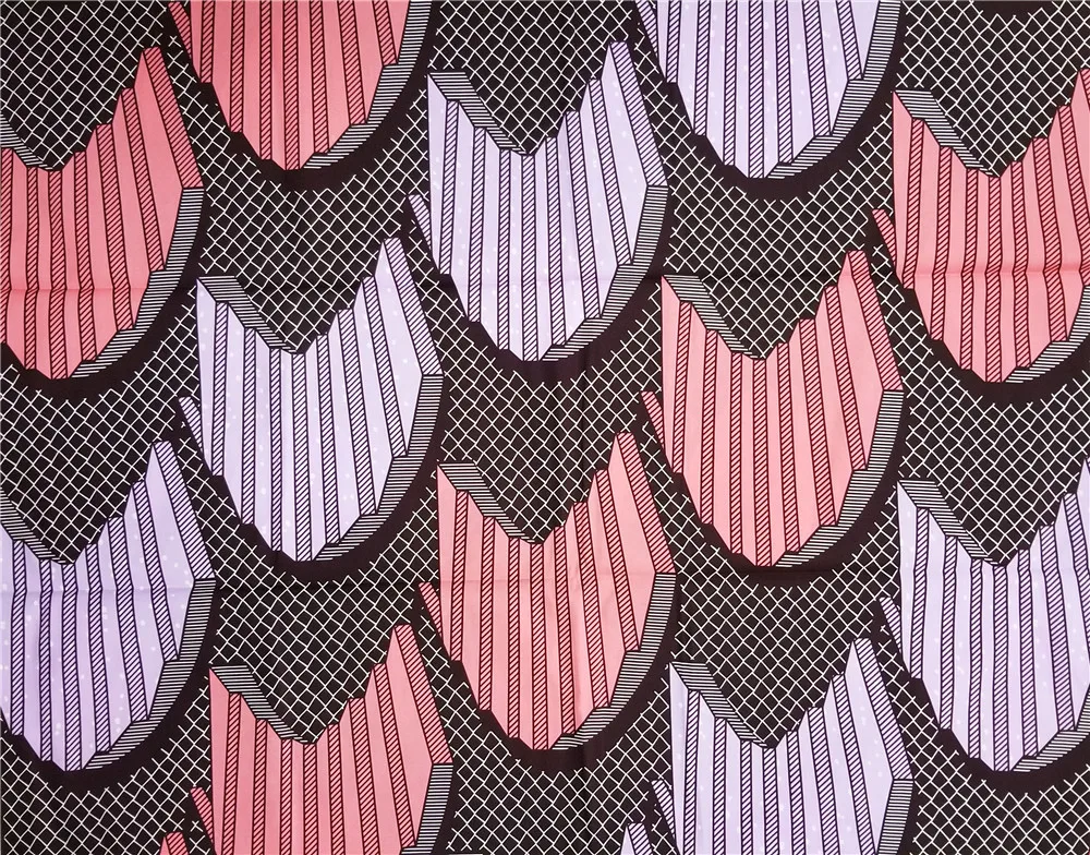 
Wax Prints Fabric 6 Yards printed pattern 100% cotton material A1209 