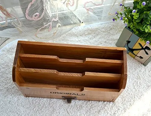 Originals Retro Wooden Stacking Letter Tray/Drawer Organizer/Desktop Mail Box/File Sorter