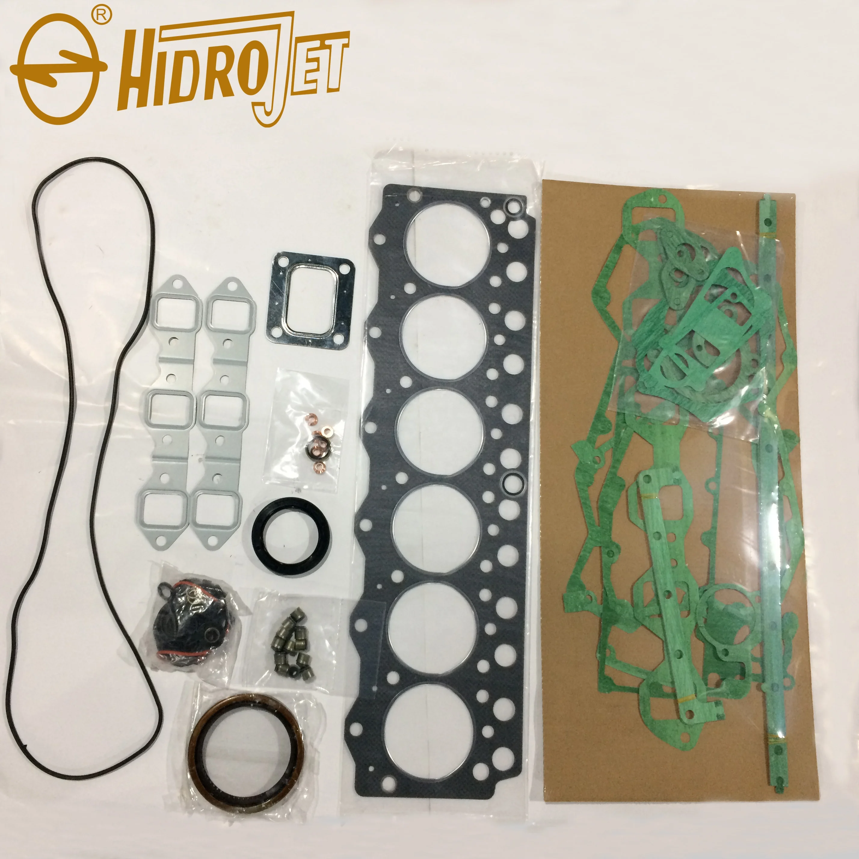 6D95 diesel engine overhaul gasket set cylinder head gasket repair kit for excavator