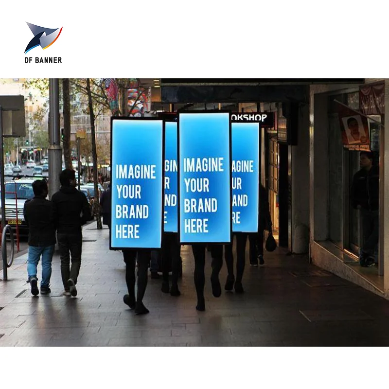 Newly Advertising LED Backpack Billboard/ LED Light Boxes Equipment on Advertising/Walking message advertising billboard