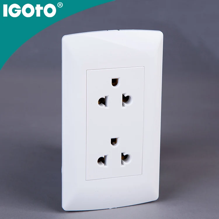 L105D-2 Igoto 2 gang universal American wall socket