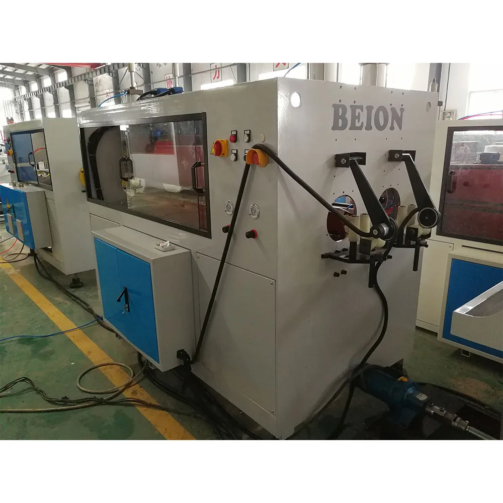 Belt type and claw type HDPE pipe haul off machine