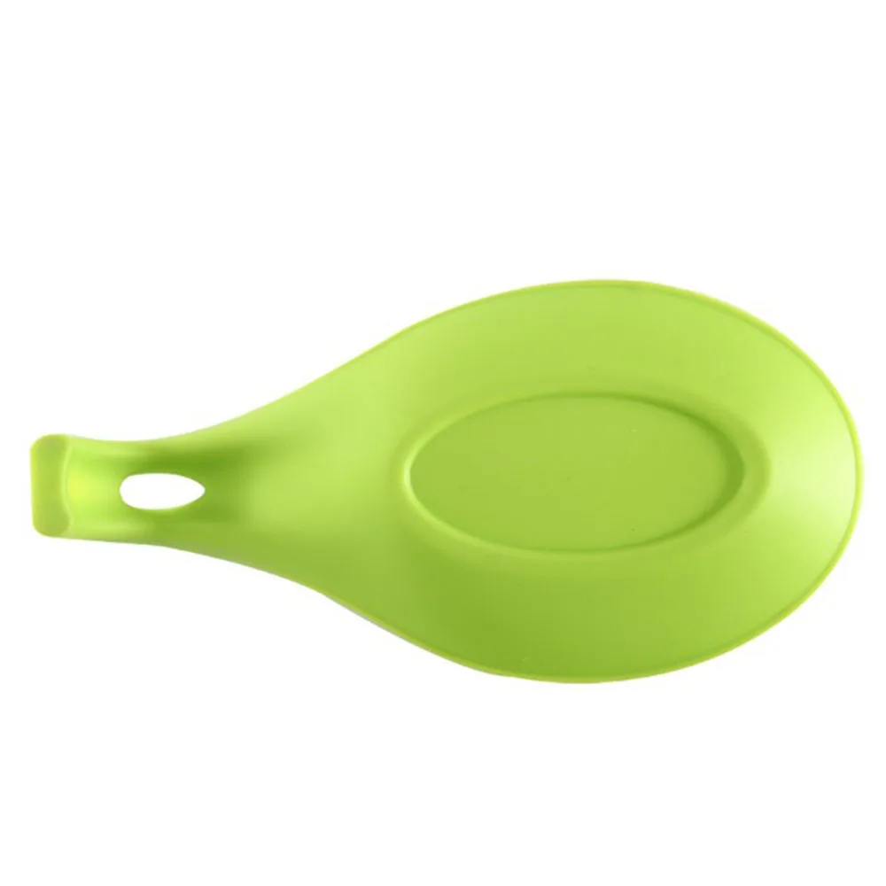 
Wholesale Flexible Silicone Kitchen Utensil Rest Ladle Spoon Holder silicone spoon rest 