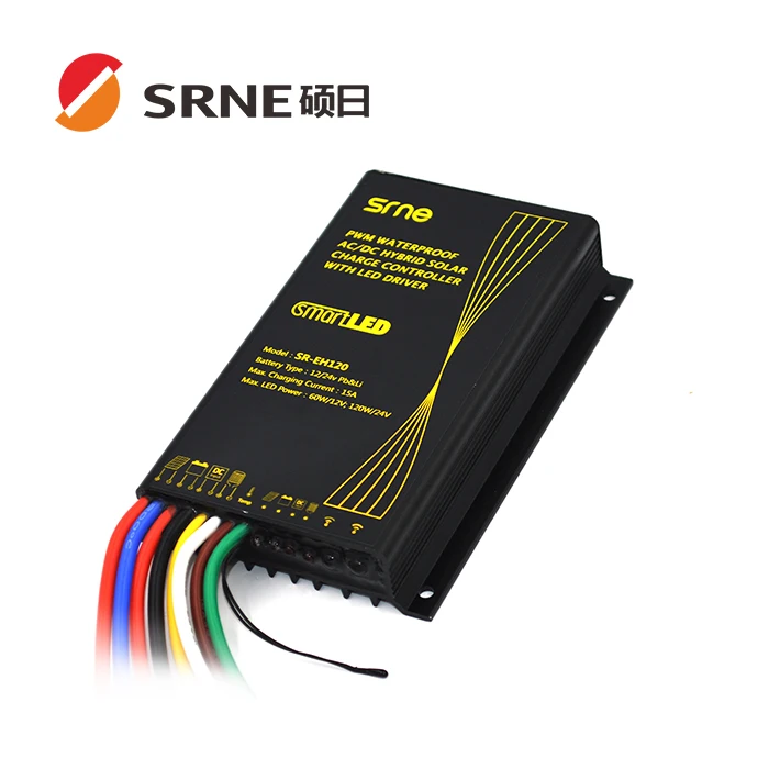 
SRNE hybrid solar charger regulator SR-EH120 IP68 design 