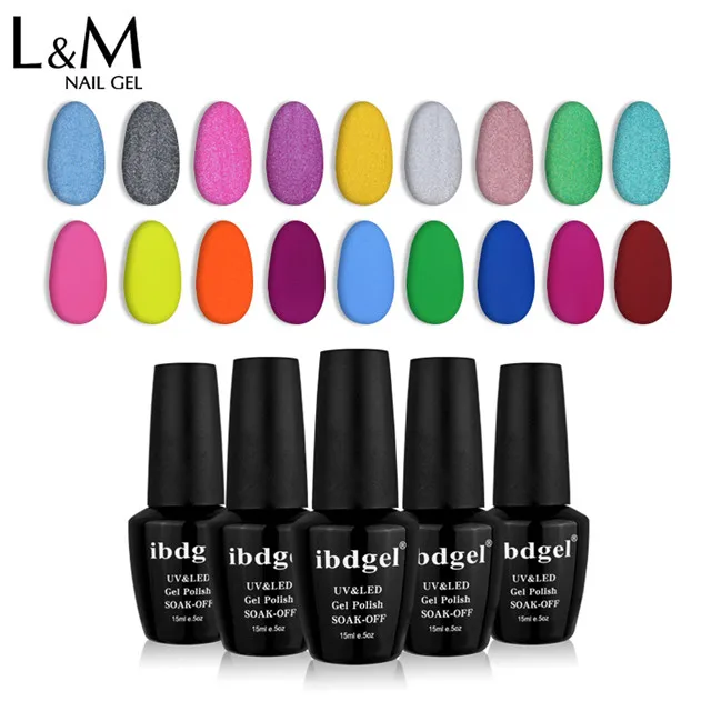 L&M Lvmay 6 matte color beauty uv gel gel nail polish velvet top gel polish for nails