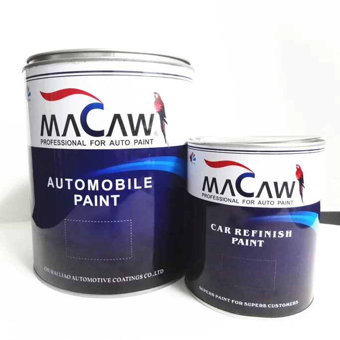 MACAW high class Car Paint 2K PU Solid white color  Polyurethane Car Paint