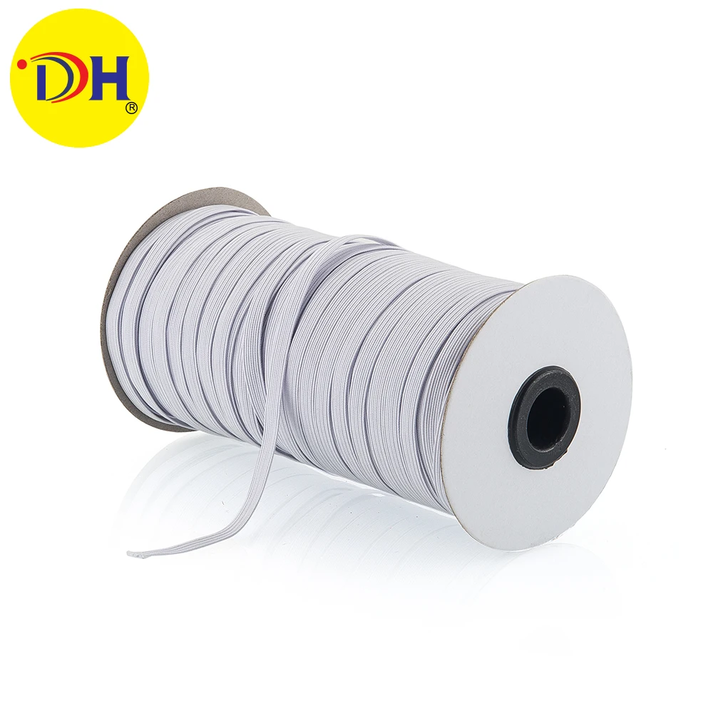 
braid tape with latex elastic cord tape in rolls or plate 