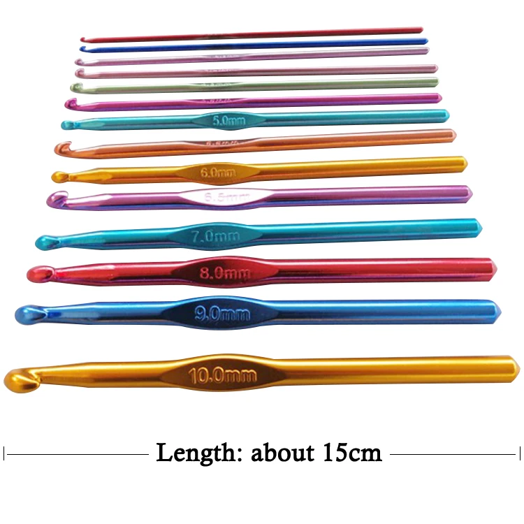 wholesale manufacturers aluminium crochet hooks hook set
