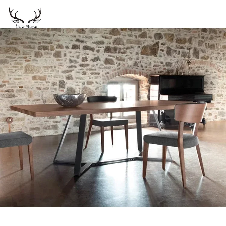 Custom modern hotel restaurant solid oak wood cafe table rectangular wood coffee table for sale