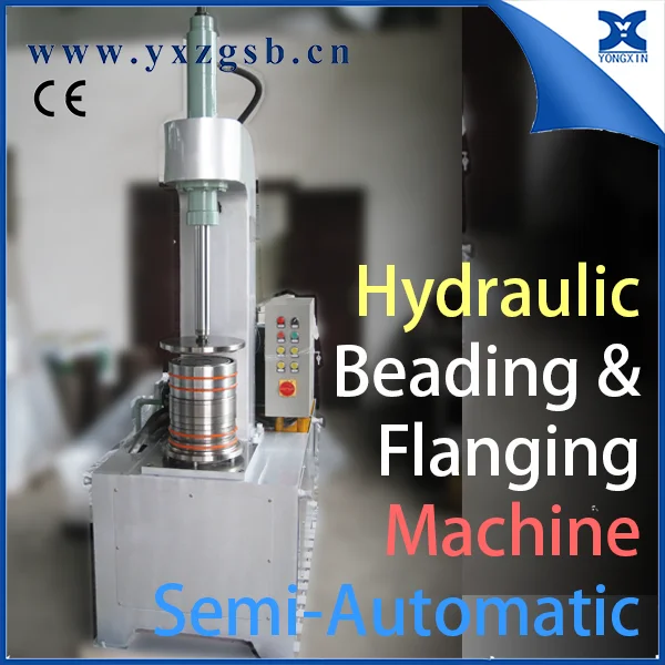Tailor Made Semi-Automatic Pedal Hydraulic Drive 18L Steel Pail Beading and Flanging Forming Machine for 10-20L Pail Making