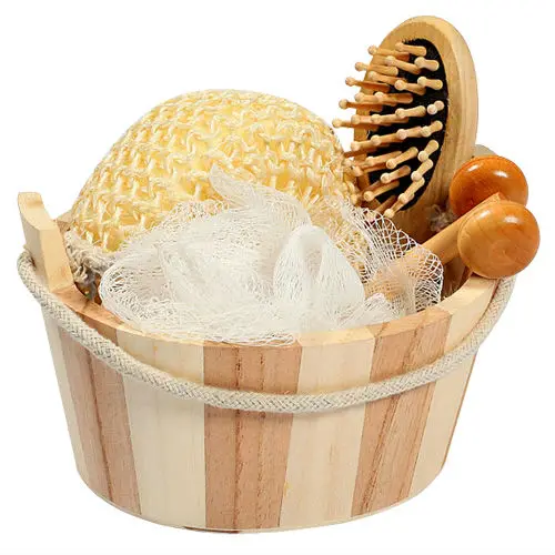 Directly sale wooden bath set ,bath and body products private label