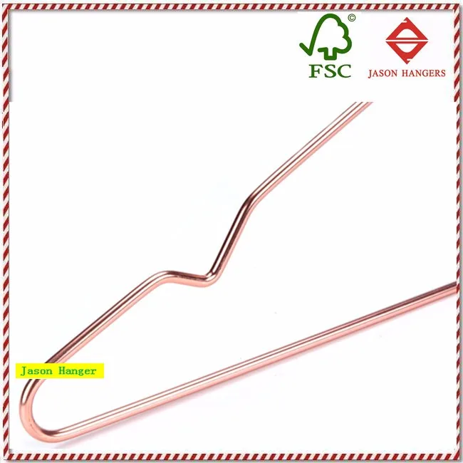 MH086 под заказ розовое золото металлическая медная проволока вешалка для одежды с зажимами
