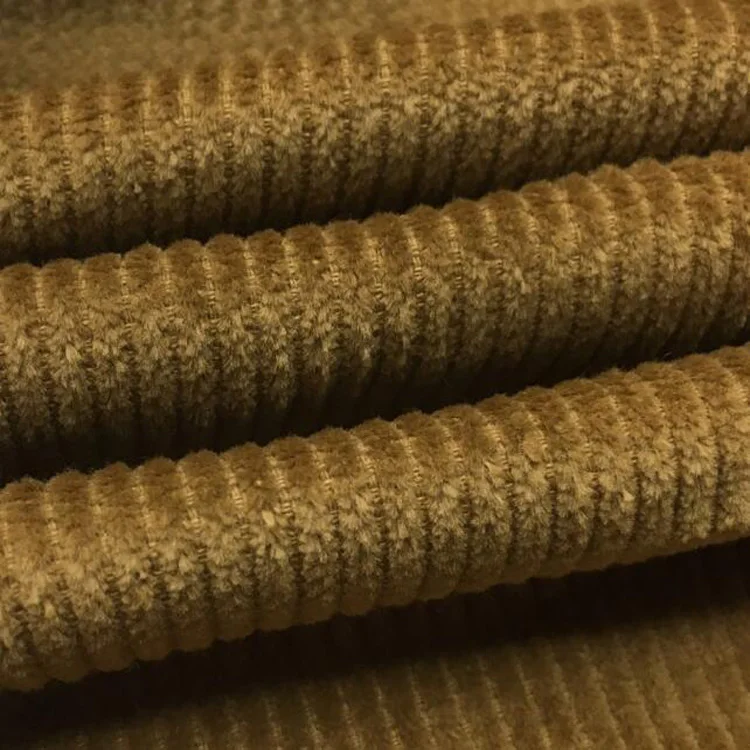 Good drapery solid dyed 100% cotton 6 wale corduroy fabric for jacket