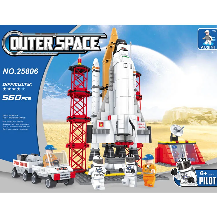 AUSINI what is happening in space right now plastic connecting building block toy