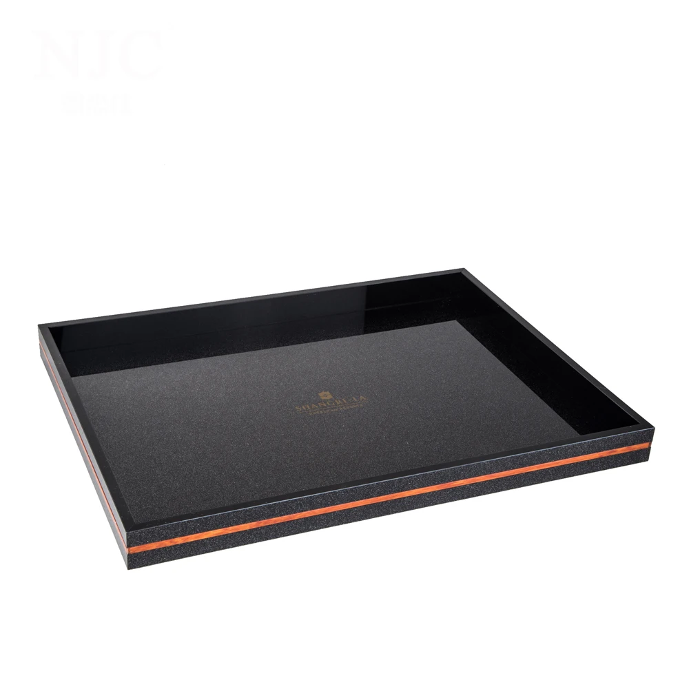 Acrylic hotel amenities set manufacturer , 5 star hotel supply tissue box tray