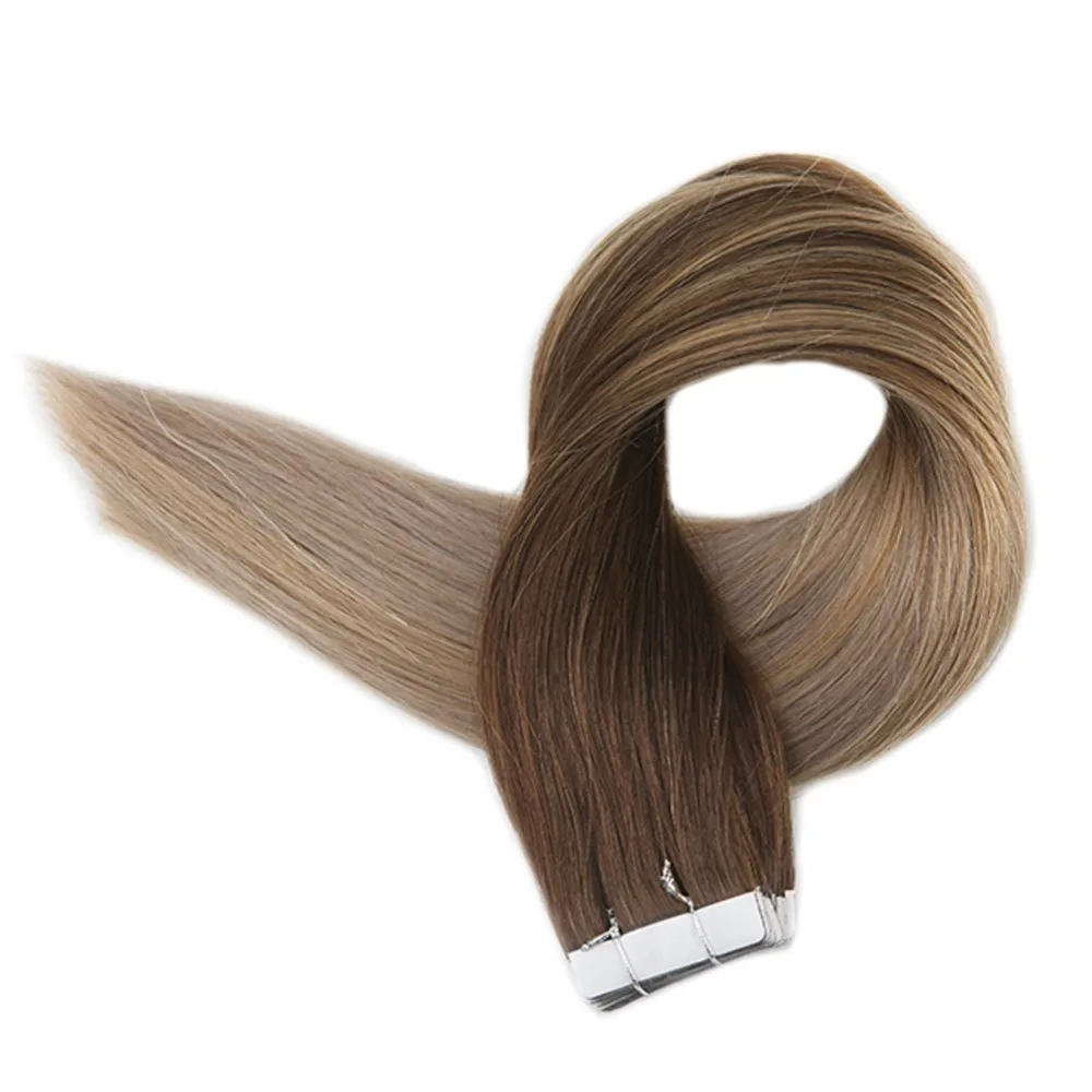 
Balayage Ombre Color Tape In Human Hair Extensions 