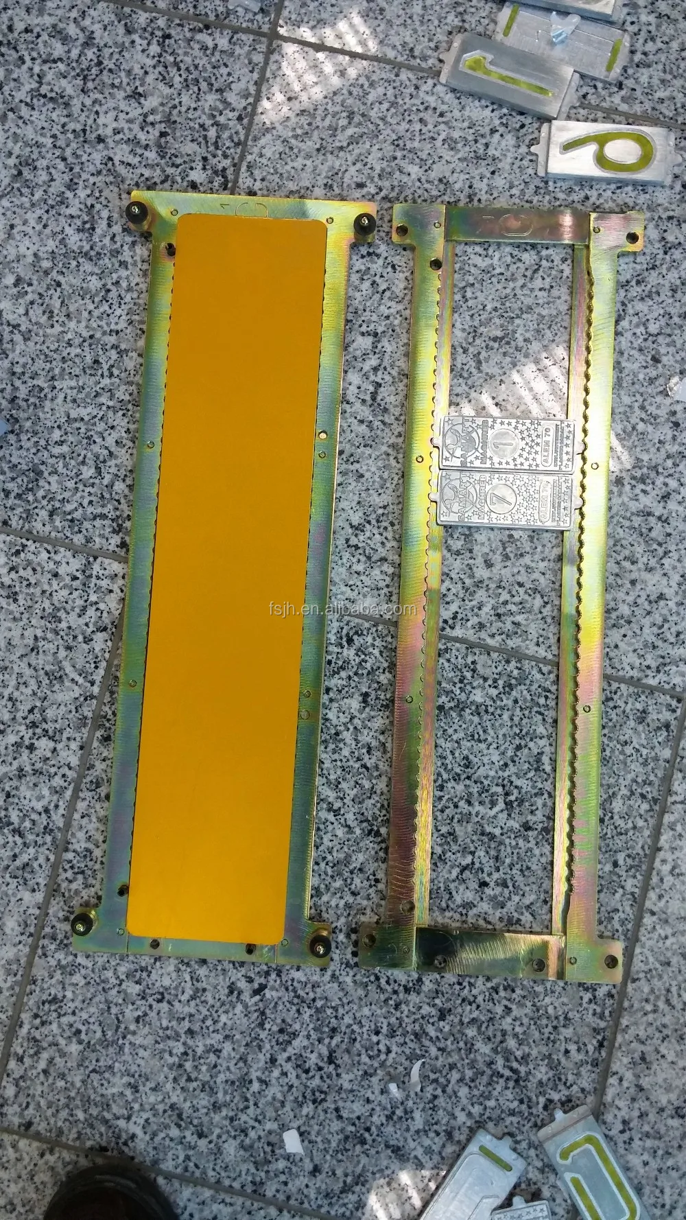 Aluminum License Plate Embossing Machine Double Layer Car Number Plate Making Machine